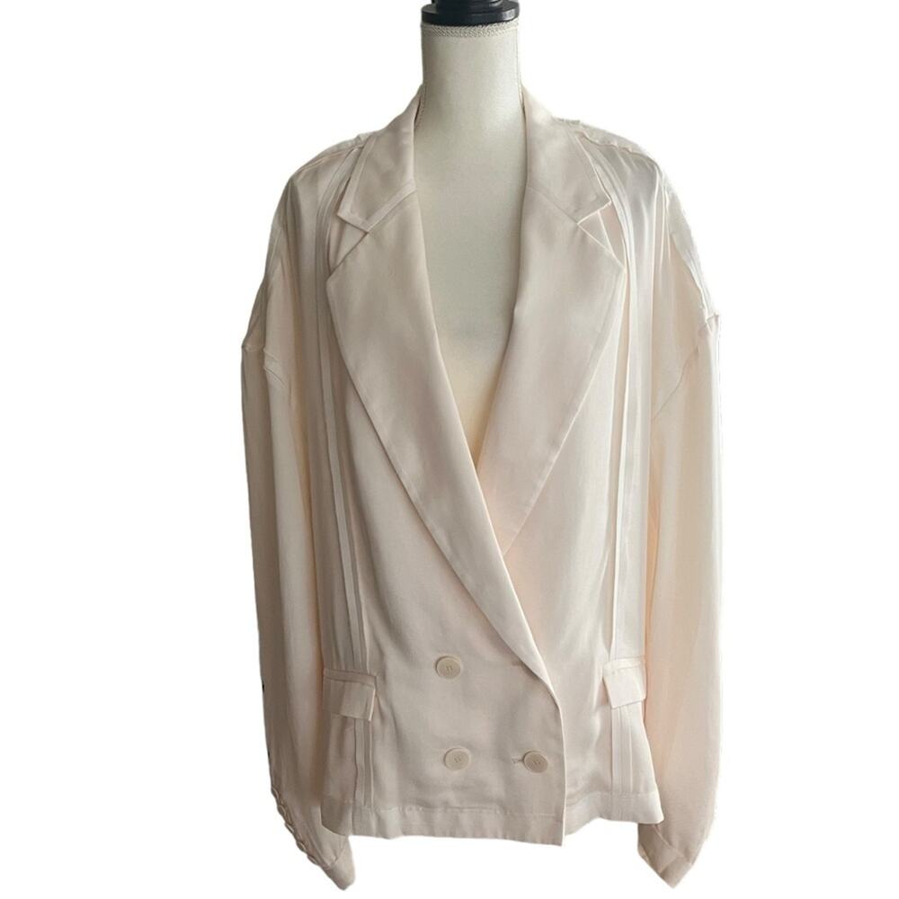 Maison Blanche Inside Out Oversized Tailored Unisex Blazer Size Large (4) NWT